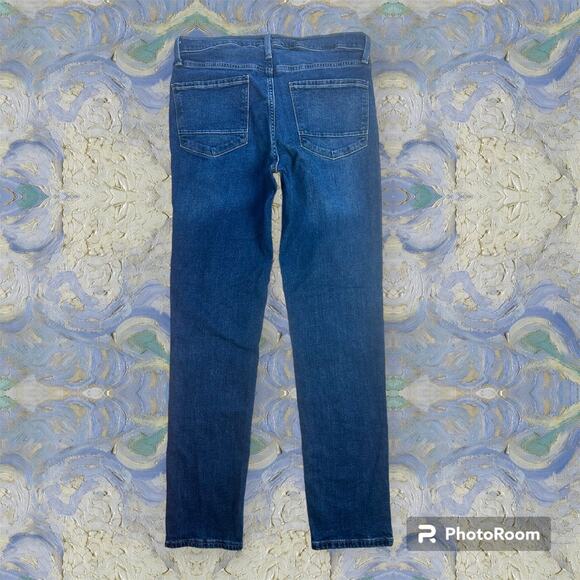 Devil Dog Men's 32x32 Dark Wash Slim Straight Fit Stretch Denim Jeans Everyday - Picture 2 of 9